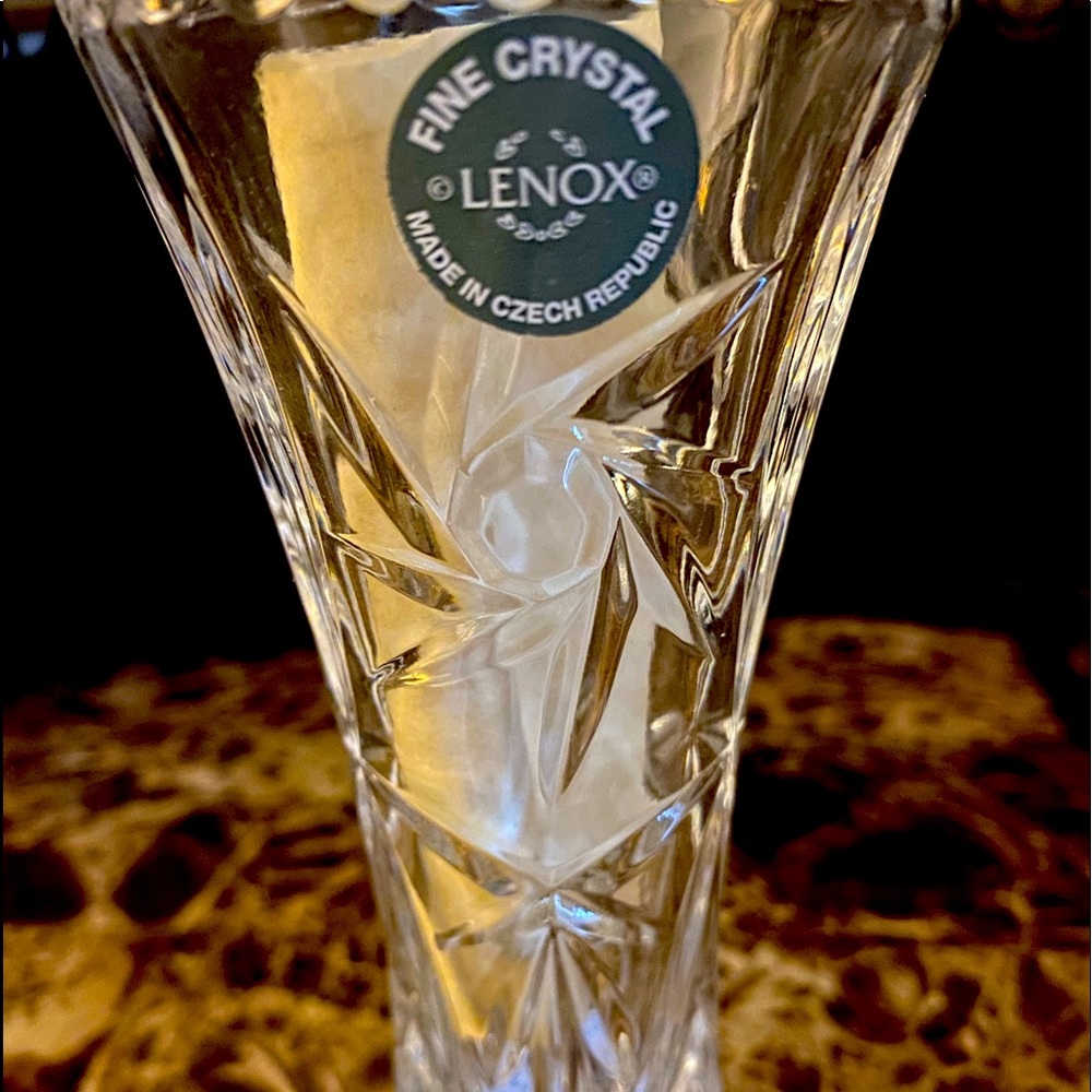 The Lenox crystal star vase